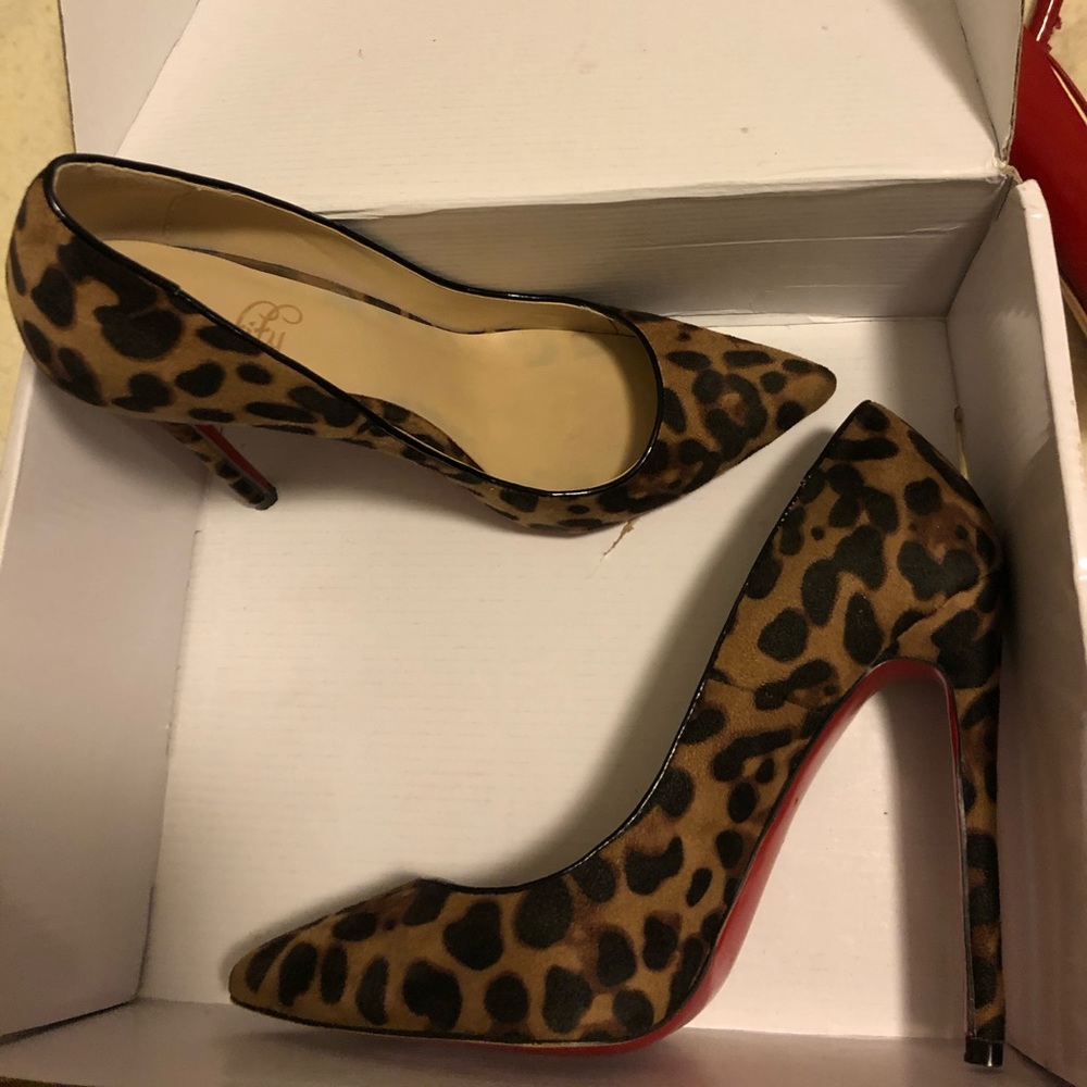 Leopard heels